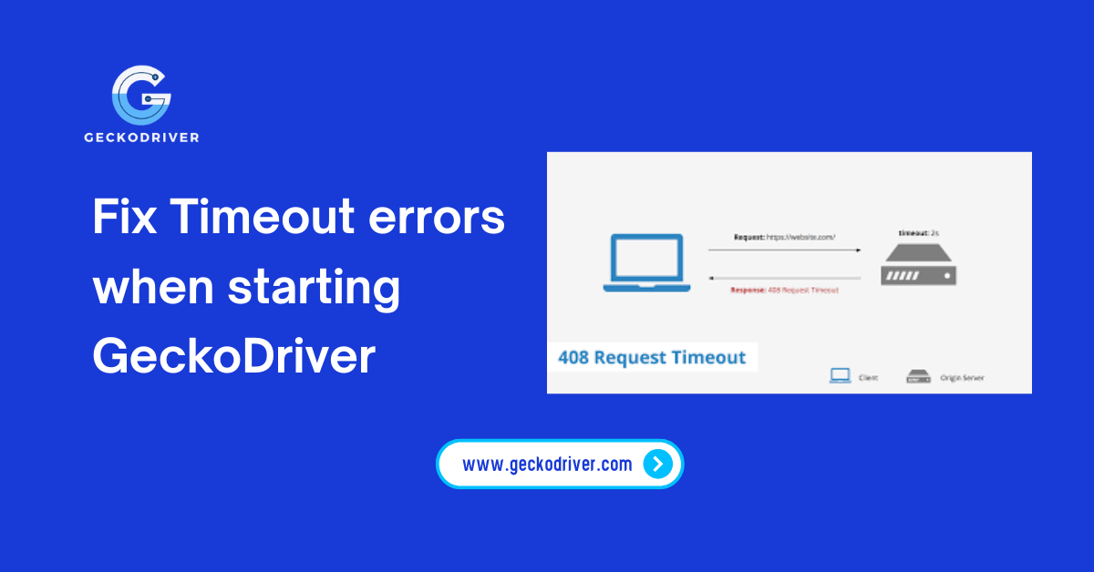 Fix Timeout errors when starting GeckoDriver
