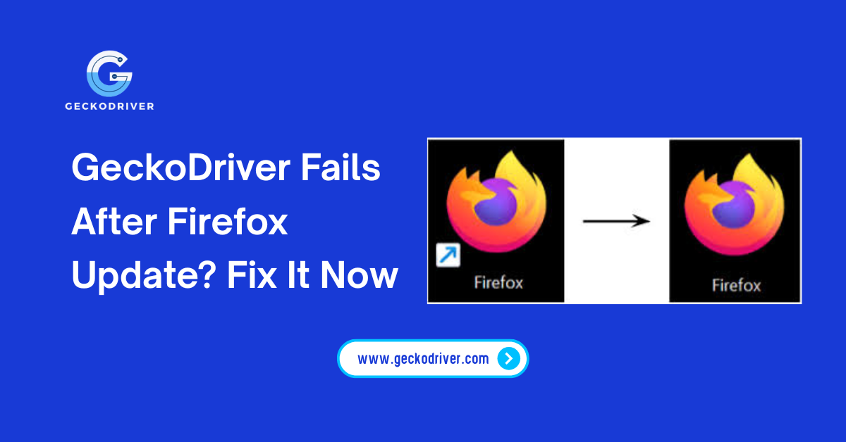 GeckoDriver Fails After Firefox Update